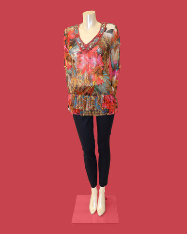 Anna Rachele blouse floral print